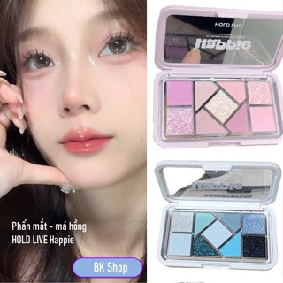 [HOLD LIVE] Bảng Phấn Mắt, Má Hồng 9 Ô HOLDLIVE Happie HL630