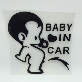 miếng dán decal dán xe hơi BABY IN CAR