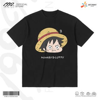 Áo thun Unisex One Piece Luffy Chibi Cotton 100% ngắn tay