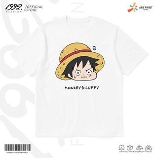 Áo thun Unisex One Piece Luffy Chibi Cotton 100% ngắn tay
