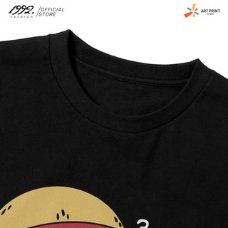 Áo thun Unisex One Piece Luffy Chibi Cotton 100% ngắn tay