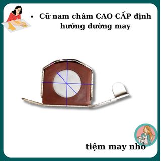 cữ nam châm canh lề để may vải thẳng nam châm bé