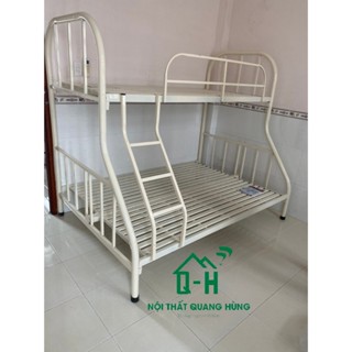 [ FREESHIP] Giường tầng sắt ống tròn lệch nhiều kích thước rộng rãi cho cả gia đình - Bảo hành 2 năm