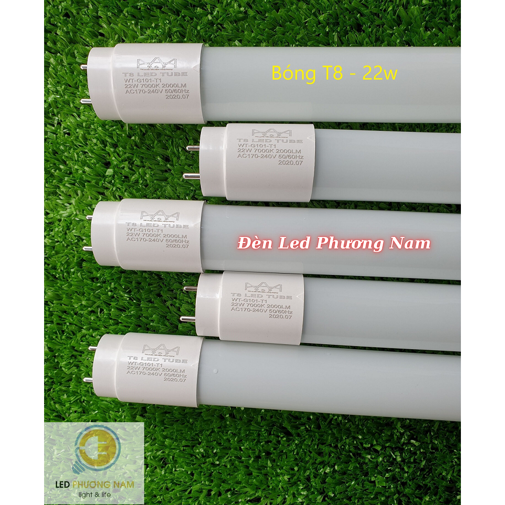 [COMBO] 5 Bóng Đèn Led Tuýp 1m2 - 22w, Tiết Kiệm Điện