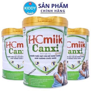 Sữa canxi giúp xương chắc khỏe HC MILK Canxi Gold 900g thích hợp cho người cần bổ sung canxi