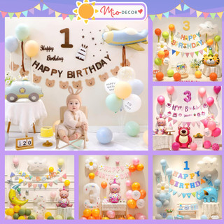 Tổng hợp các set bóng trang trí sinh nhật siêu dễ thương cho bé trai bé gái, set bong bóng bay happy birthday