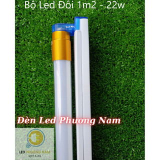 Bộ tuýp led 1m2 22w siêu sáng  [ Đủ Wát ] [Bóng & Máng]