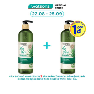 Gel Tắm Naturals By Watsons True Natural Aloe Vera Chiết Xuất Lô Hội 490ml