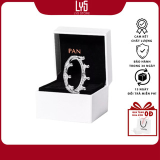 Nhẫn bạc nữ lys clear sparkling crown silver ring 8057 - nhẫn nữ fullbox bạc s925 ale cao cấp