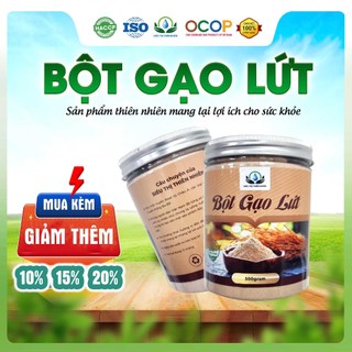 Bột gạo Lứt Giảm Cân, Kiểm Soát Đướng Huyết Và Bảo Vệ Tim Hộp 500g Siêu Thị Thiên Nhiên