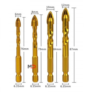 Mũi khoan đa năng chân lục giác, khoan kính, thủy tinh,khoan gạch men, gạch đá hoa cương (P027) hàng đẹp siêu bền loại 1