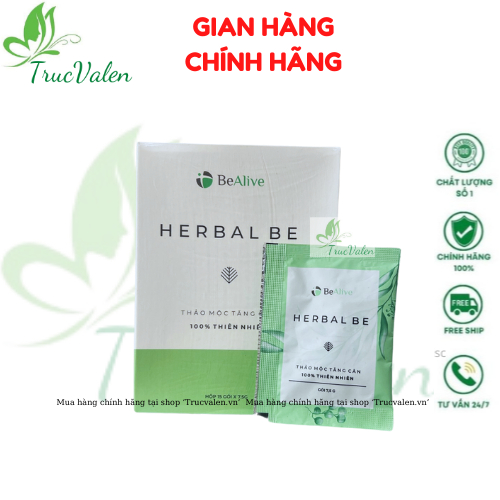  Trà tăng cân Herbal Be BEALIVE chính hãng Trà uống Herbal giúp ăn ngon ngủ ngon an toàn hiệu quả 