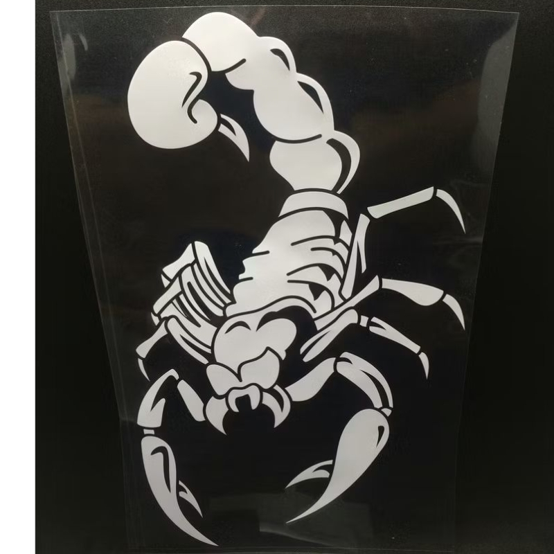 Decal bọ cạp có kích thước 20 cm X 30 cm