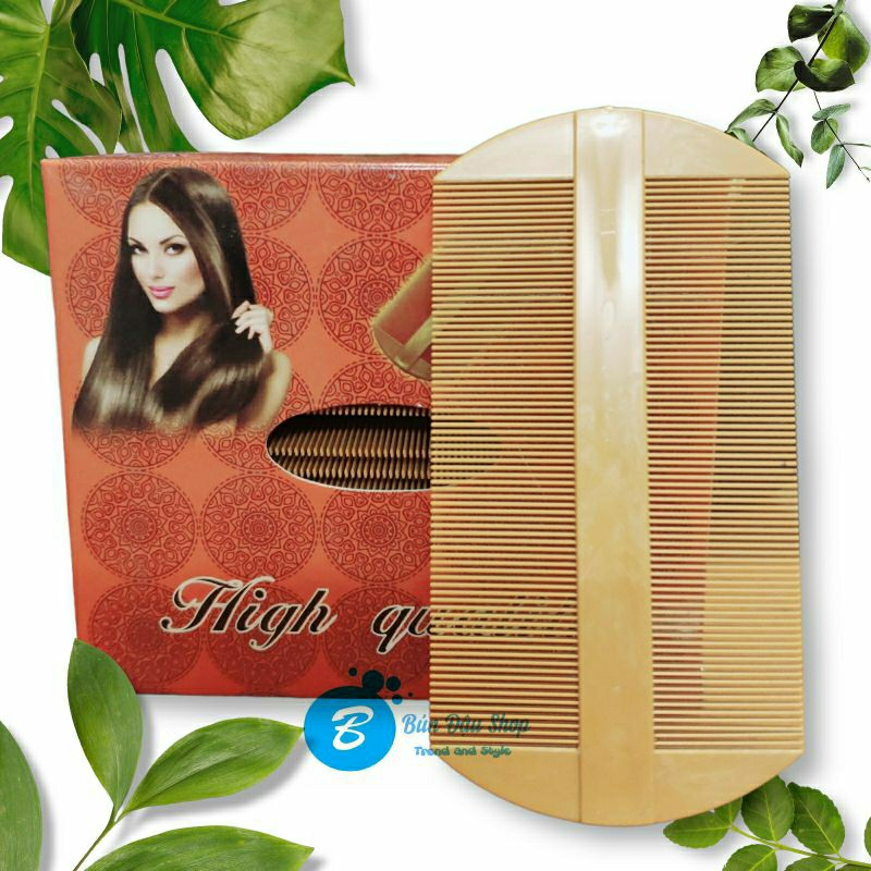 Combo  Lược bí, lược mau, lược dày chải gầu bằng nhựa, lược chải chấy/chí