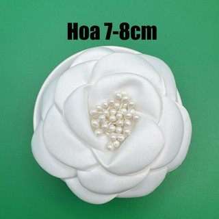 Hoa cài áo 6cm -8cm chất liệu vải cao cấp dùng làm phụ kiện trang trí DIY