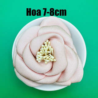 Hoa cài áo 6cm -8cm chất liệu vải cao cấp dùng làm phụ kiện trang trí DIY