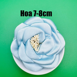 Hoa cài áo 6cm -8cm chất liệu vải cao cấp dùng làm phụ kiện trang trí DIY