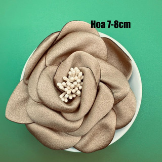 Hoa cài áo 6cm -8cm chất liệu vải cao cấp dùng làm phụ kiện trang trí DIY