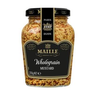 Mù Tạt Nguyên Hạt Maille 210gr/ Whole Grain Mustard - France/ Mù Tạt Nguyên Hạt Maille/ Mù Tạt Hạt Maille - NK Pháp