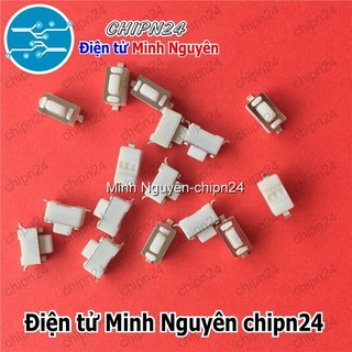 [10 CÁI] (KG1) Nút nhấn 2 chân 3x6x5mm SMD Dán TRẮNG