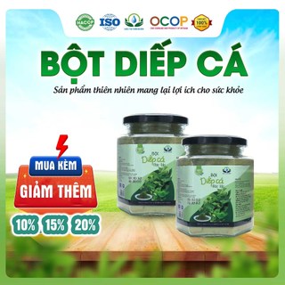 Bột Diếp Cá Nguyên Chất Ngừa Mụn, Giảm Các Vết Thâm Và Thanh Nhiệt Cơ Thể Túi 100g