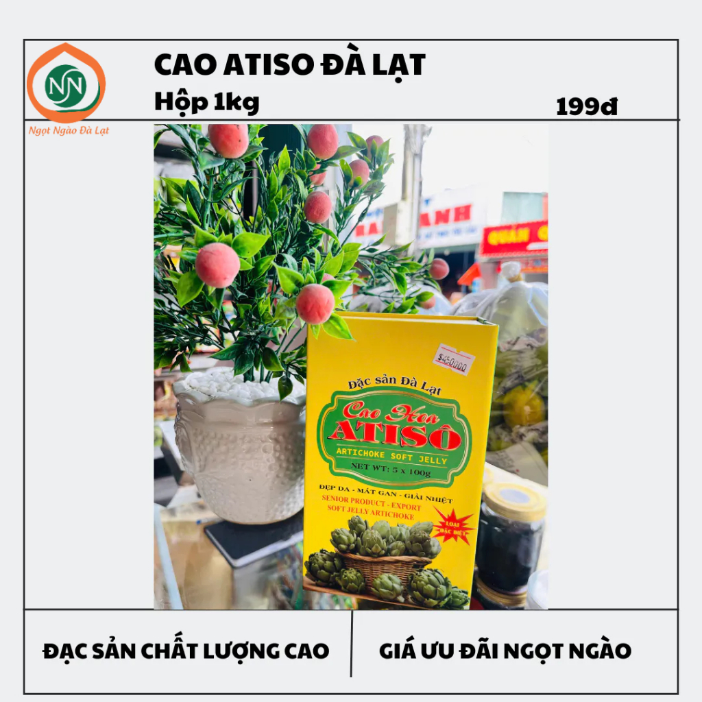 Cao Mềm Atiso Hương Hà LOẠI 1 |NGỌT NGÀO ĐÀ LẠT Store| Cao Atiso không đường giúp mát gan ngủ ngon