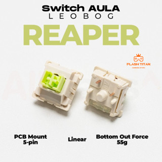 Switch Bàn Phím Cơ Aula Leobog Reaper Shaft 5 Pin - Switch linear đã Pre Lube - Switch custom cho phím cơ