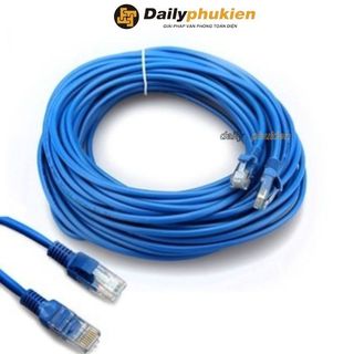 Dây mạng cat5 đầu đúc sẵn 15m , cáp mạng bấm sẵn đầu 15m , dây mạng 15m bấm đầu sẵn dailyphukien