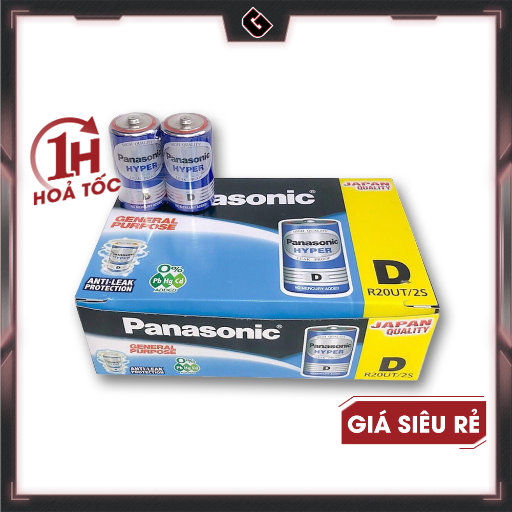 Pin Panasonic Hyper Carbon R20UT (Pin Đại) - Hàng Chính Hãng