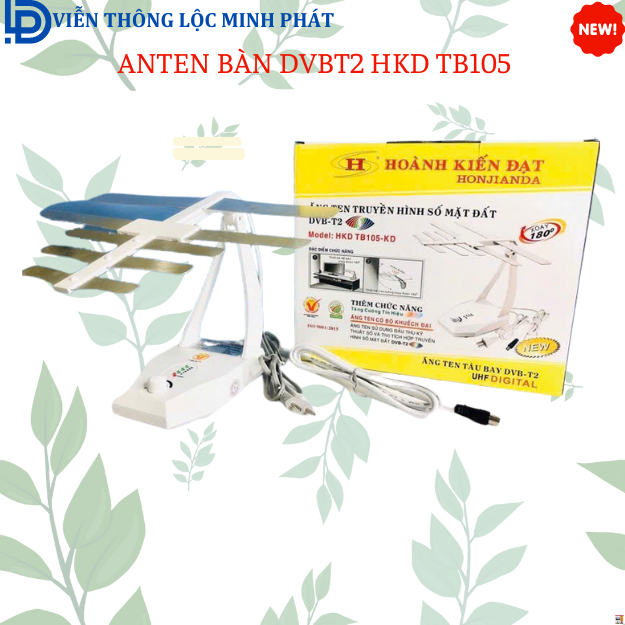 Anten kỹ thuật số DVBT2 mode Tb105 HKĐ _dây 2m