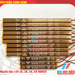  Nguồn đũa 12V 2A,3A 4A 5A HUNCO nguồn tranh điện 12V 24W 36W 48W 60W HUNCO 