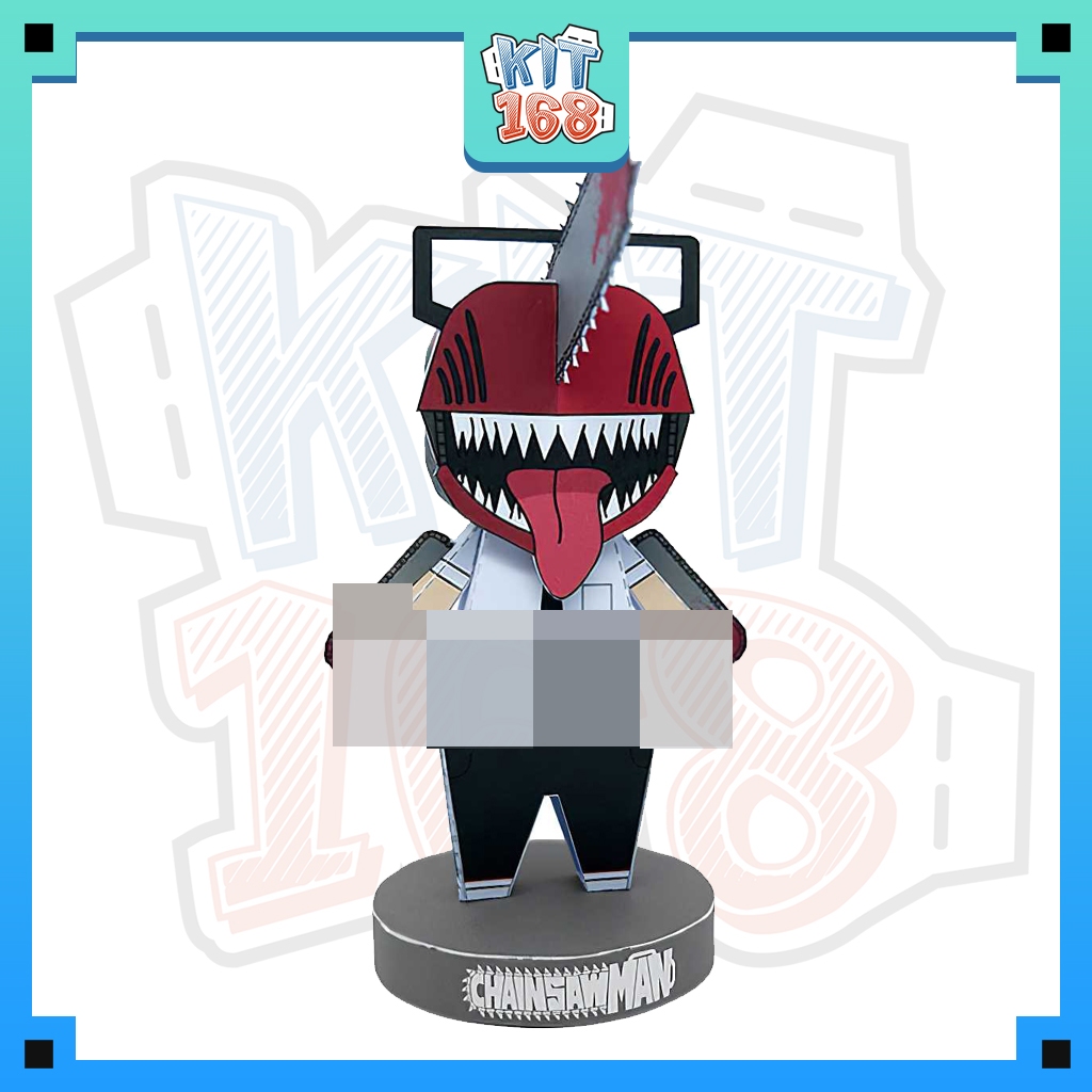 Mô hình giấy Anime Game Chibi Chainsaw Man Denji