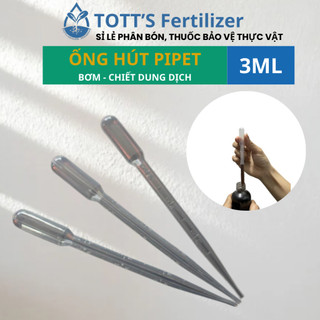 Pipet nhựa, ống nhỏ giọt, ống bóp - Hút, bơm, chiết dung dịch 3ml