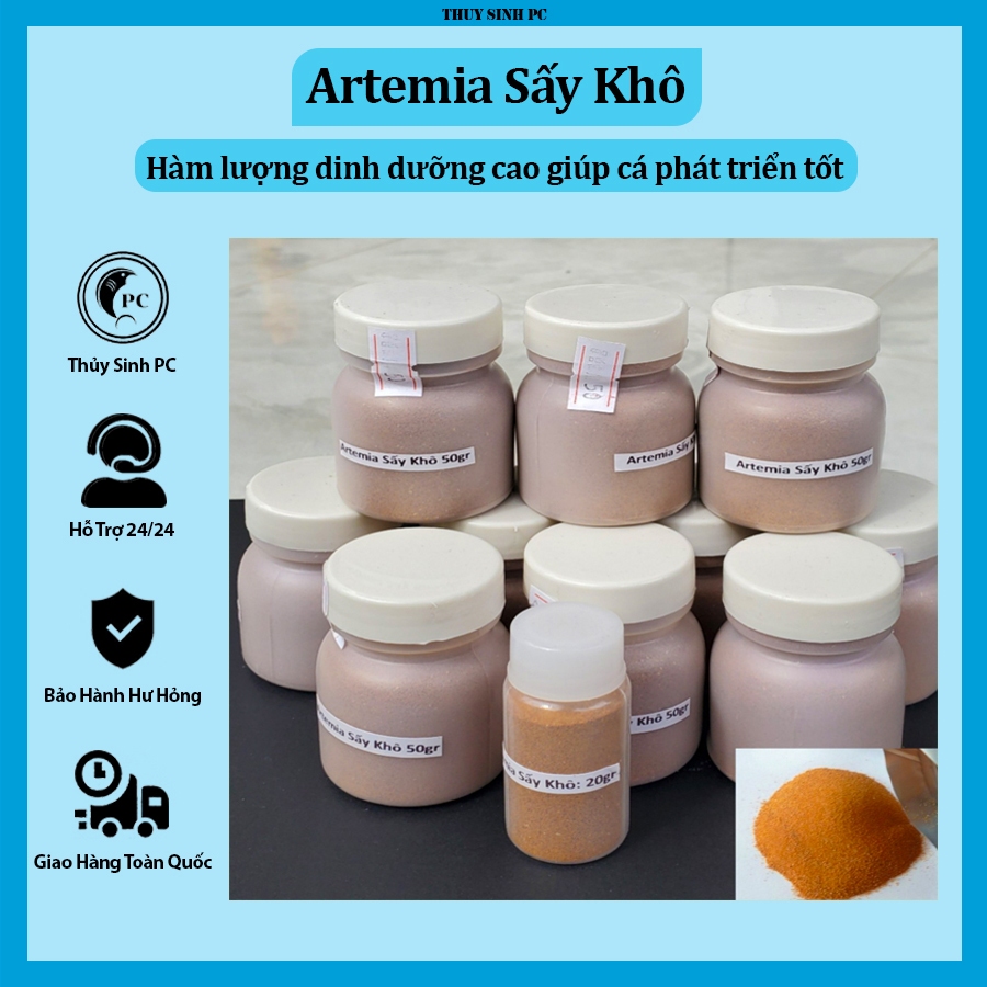 Artemia tách vỏ thức ăn cho cá con
