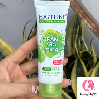 40g- gel rửa mặt hazeline matcha tràm trà dành cho da dầu mụn