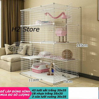 🐣 [TẶNG CHỐT] - TẤM LƯỚI QUÂY CHUỒNG CHÓ, MÈO, THỎ, LÀM LỒNG CHUỘT, CHIM ĐA NĂNG - H2-STORE.