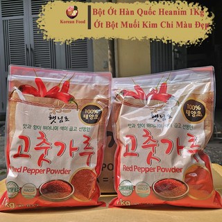  Bột Ớt Hàn Quốc Làm Kim Chi Cao Cấp Ớt Bột Hàn Quốc Chuẩn Vị Lên Màu Đỏ Tươi Đẹp - Gói 1kg 