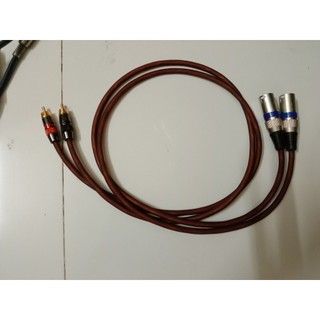Cặp dây jack canon cái ra av bấm sẵn 2 đầu dài 1m( 2 sợi)