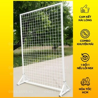 Khung lưới có chân treo phụ kiện 1MX1M4 HÓT tặng 10 móc cài lưới