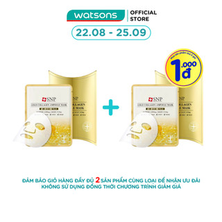 Mặt Nạ Tinh Chất Collagen Vàng Ngăn Ngừa Nếp Nhăn SNP Gold Collagen Ampoule Mask(Anti Wrinkle) 25ml