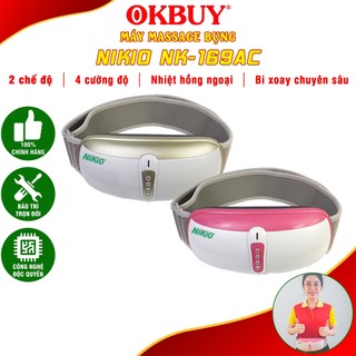 Đai (máy) massage bụng rung lắc và xoay giảm mỡ thừa Nikio NK-169 -  Màu Ngẫu Nhiên