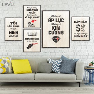  Bộ 5 Tấm Tranh Văn Phòng Slogan tạo động lực trang trí phòng LEVUCB5 