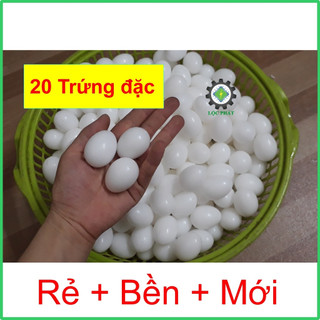 COMBO 2O TRỨNG CHIM BỒ CÂU ĐẶC BỀN, Trứng bồ câu giả bằng nhựa mới 20TRD