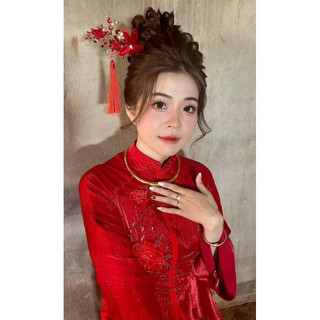 châm cài tóc áo dài