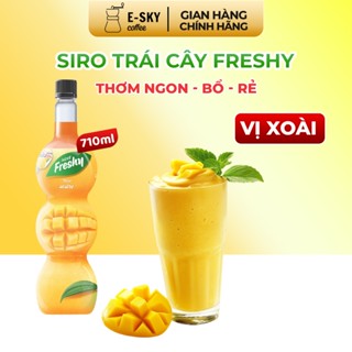 Siro Xoài Freshy Mango Syrup Nguyên Liệu Pha Chế Trà Sữa Chai 710ml