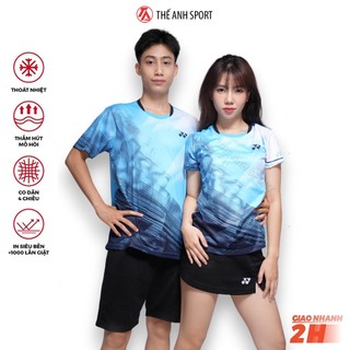 Áo cầu lông nam nữ, áo yonex mới nhất size m l xl xxl