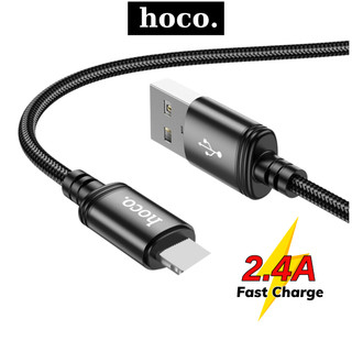 Dây sạc nhanh Hoco 2A cáp bọc dù siêu bền truyền dữ liệu dành cho 7 8P xmax 11 12 13 pro max