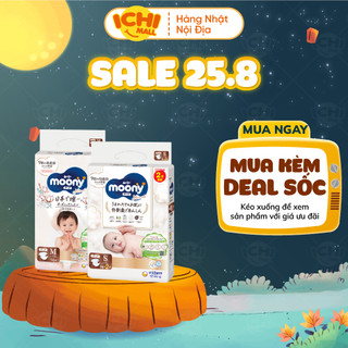 Bỉm MOONY NATURAL Nội Địa Nhật dán/quần M46/L36/L38