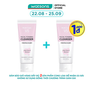 Sữa Rửa Mặt Rainbow L'Affair Multi-Care V5 Facial Foaming Dịu Nhẹ 150ml