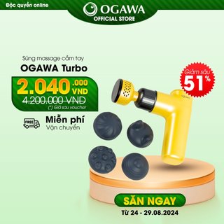 Súng massage cầm tay nóng lạnh ogawa - thiết kế độc đáo, nâng cao trải nghiệm